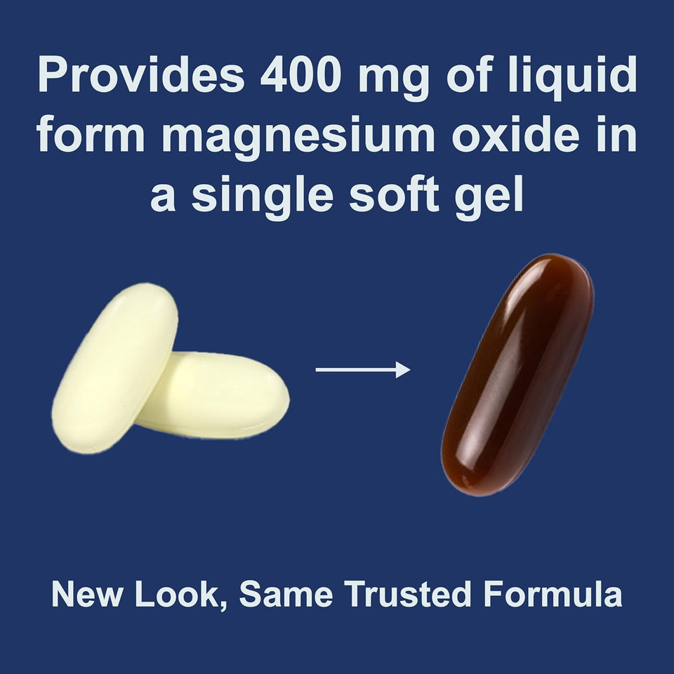 Carlson - Magnesium Gels, 400 Mg Of Magnesium Per Softgel, Heart & Muscle Support, Magnesium Gel Caps, Bowel Function, Magnesium Supplement, 100 Softgels