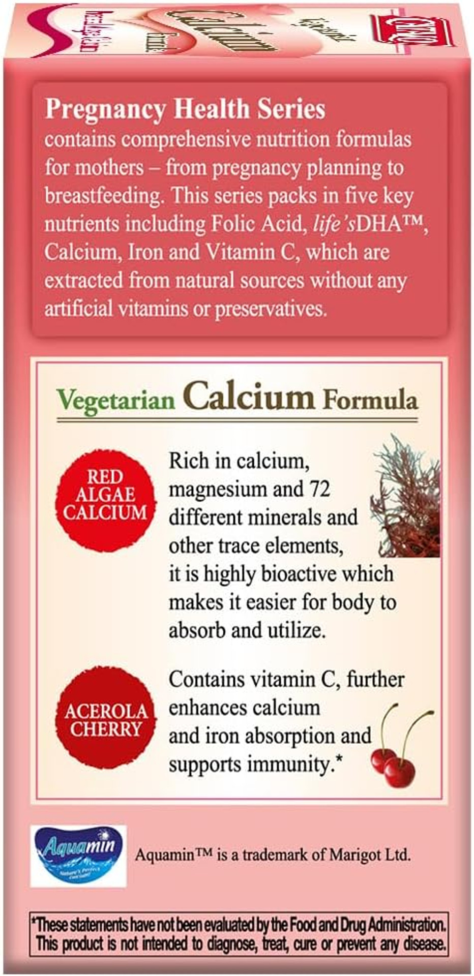 Catalo Vegetarian Calcium Supplements For Women - Plant-Based Red Algae Calcium With Magnesium & Vitamin C For Enhanced Absorption - 90 Tablets