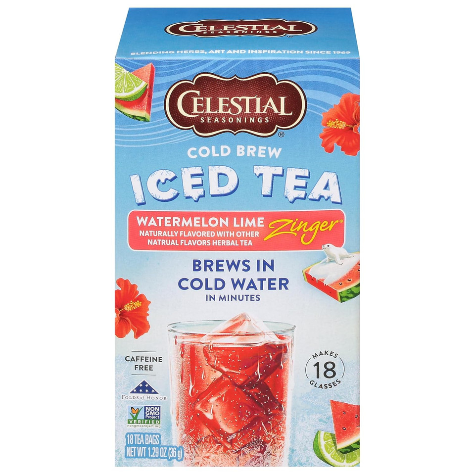 Celestial Seasonings Cold Brew Red, White & Blueberry Iced Tea Bags 18 Tea Bags