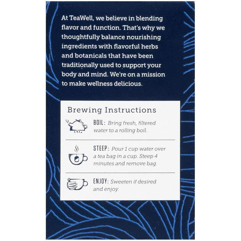 Celestial Seasonings Teawell Herbal Tea, Daily Wellness, Organic Ginger Mint, 12 Count