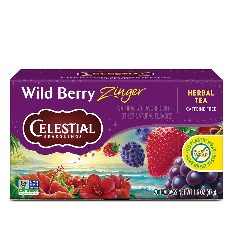 Celestial Seasonings Wild Berry Zinger Tea Bags - 20 Ct