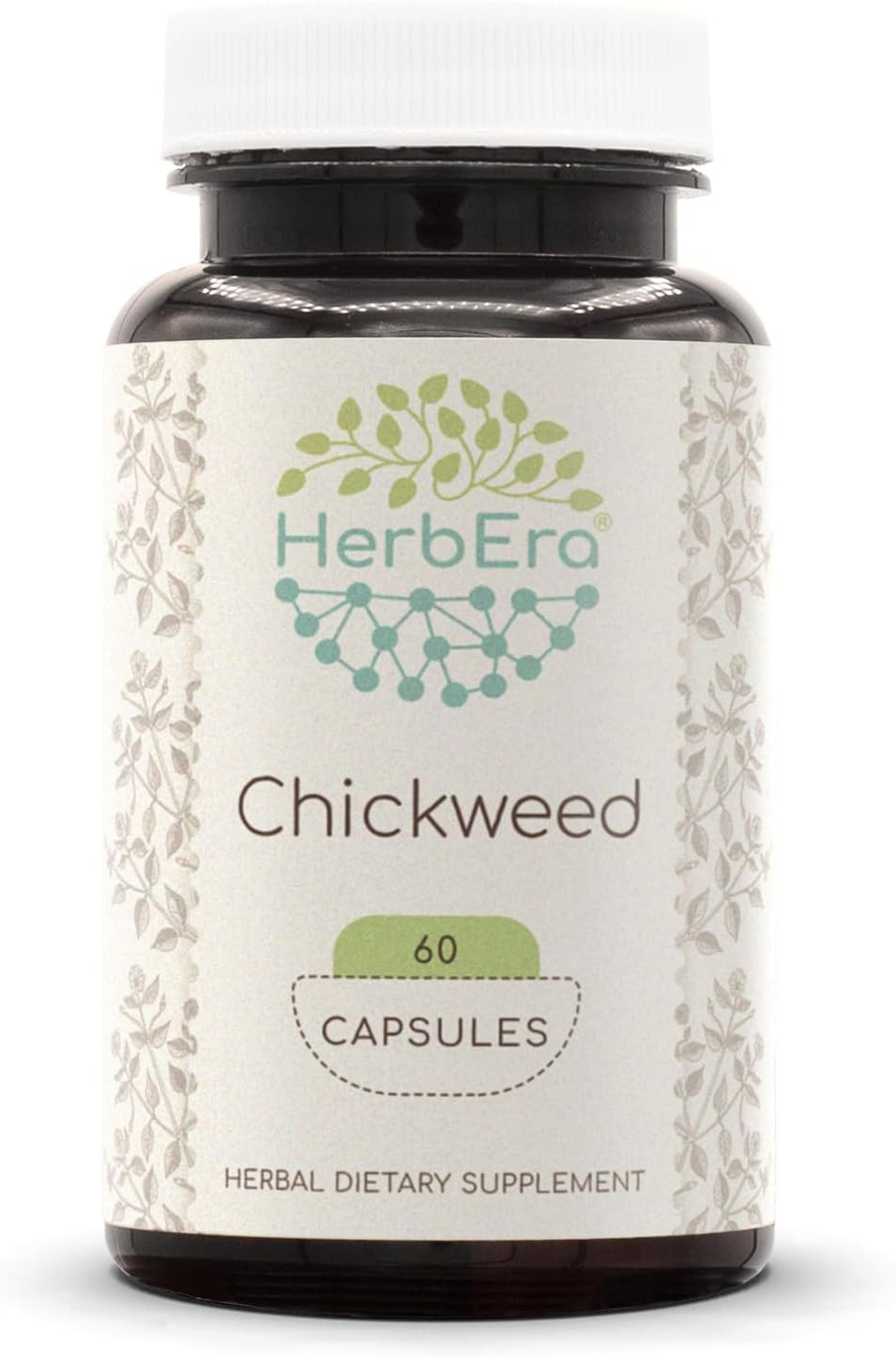 Chickweed 120 Capsules, 1000 Mg, Chickweed (Stellaria Media) Dried Herb (120 Capsules)