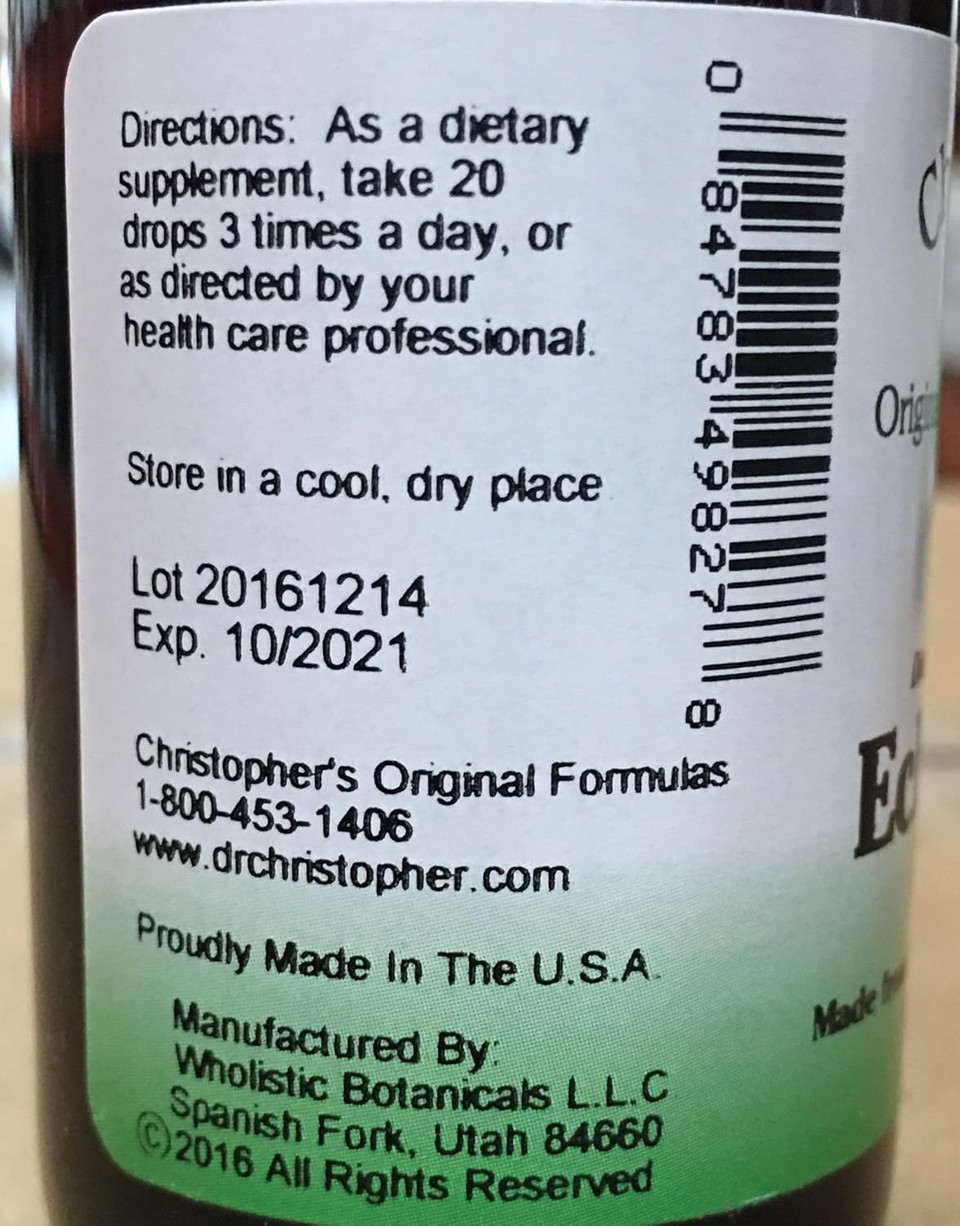 Christopher'S Original Formulas Echinacea Extract -- 2 Fl Oz