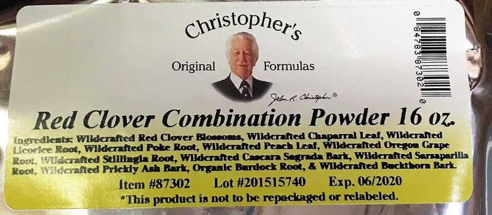 Christophers Original Formulas Red Clover Combination Powder 16 Oz