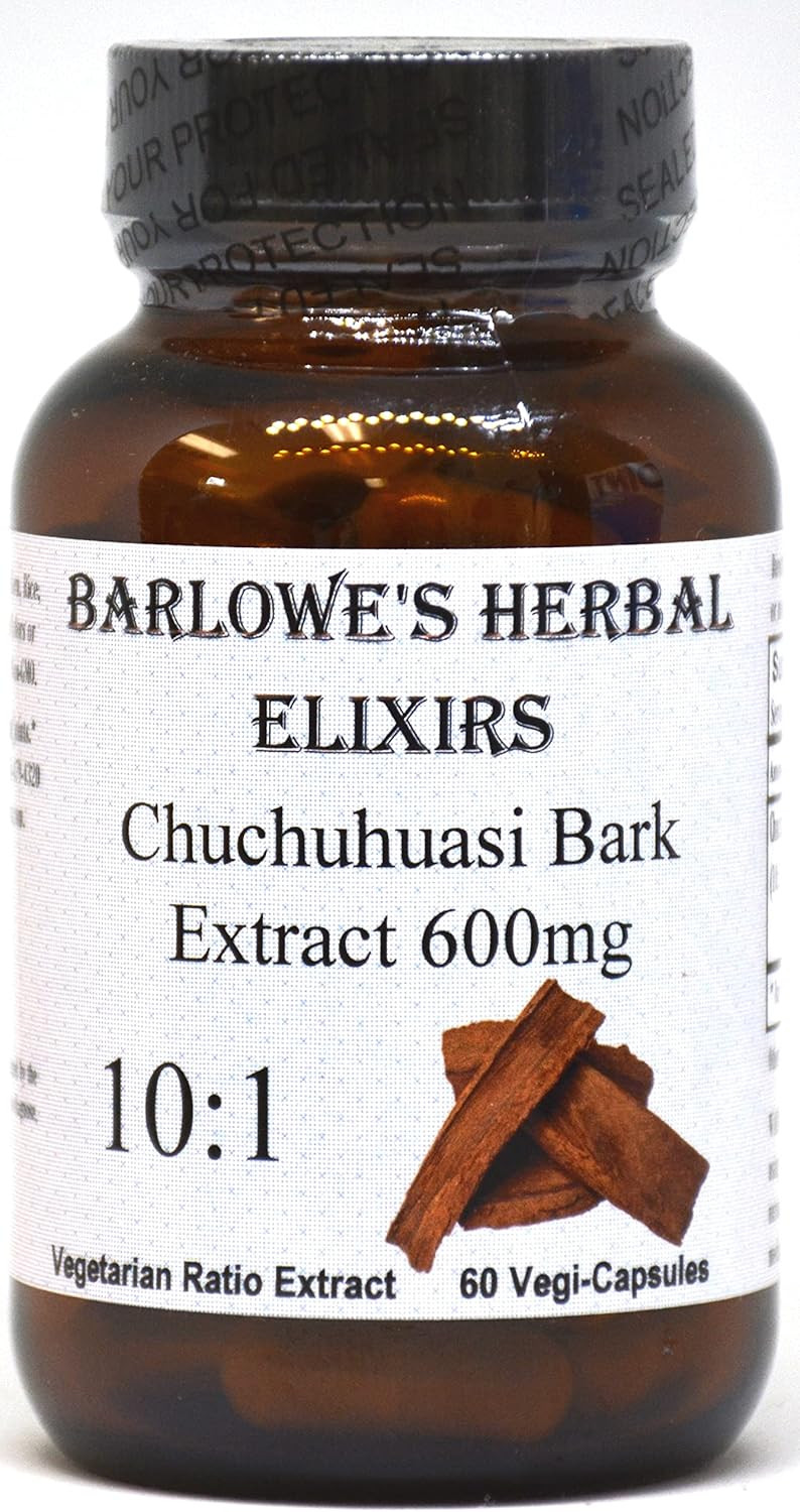 Chuchuhuasi Bark Extract | 10:1 Extract | 600Mg Per Capsule | Stamina And Vitality Support | 60 Vegan, Kosher, And Halal Capsules | Stearate-Free, Filler-Free, And Bottled In Glass