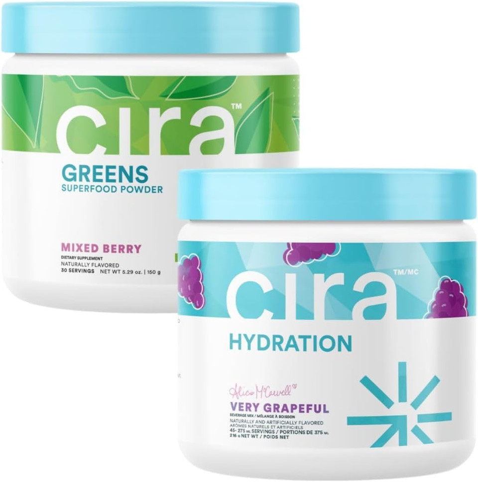 Cira Bundle: Greens Mixed Berry & Alicia Mccarvell'S Hydration Very Grapeful