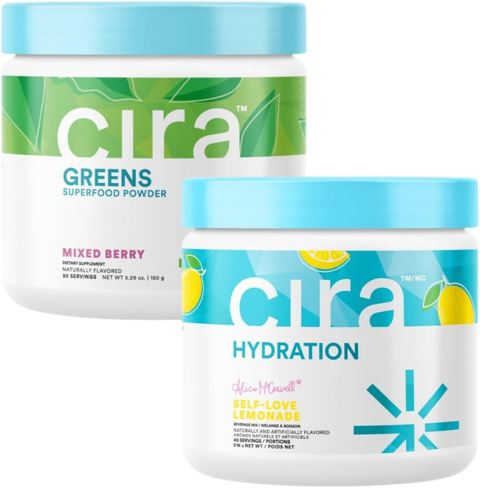 Cira Bundle: Hydration Self-Love Lemonade & Greens Mixed Berry