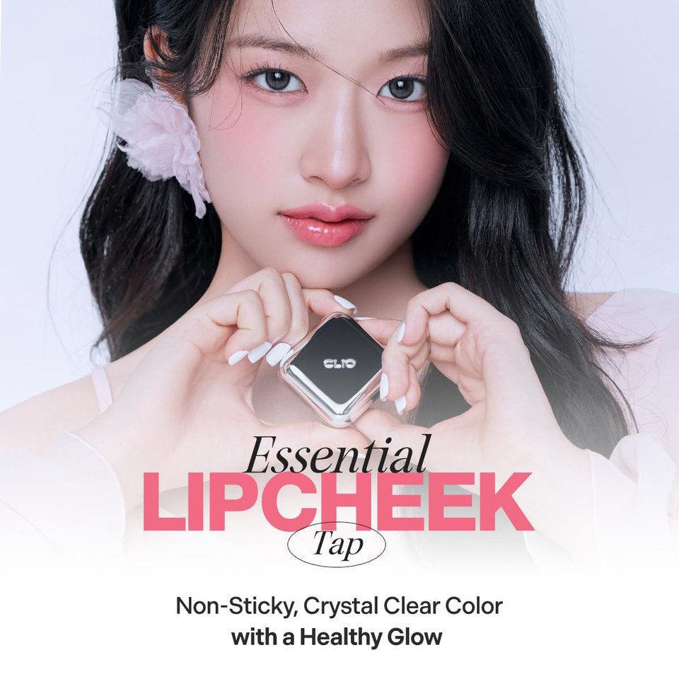 Clio Essential Lip & Cheek Tap, Easy To Use, Glides On Effortlessly, Non-Greasy, Travel-Sized Creamy & Blendable Color For Lips & Cheeks (03 Rosy Blow, One Size)