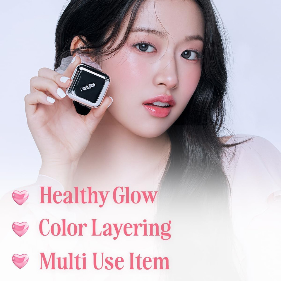 Clio Essential Lip & Cheek Tap, Easy To Use, Glides On Effortlessly, Non-Greasy, Travel-Sized Creamy & Blendable Color For Lips & Cheeks (04 From Berry, One Size)