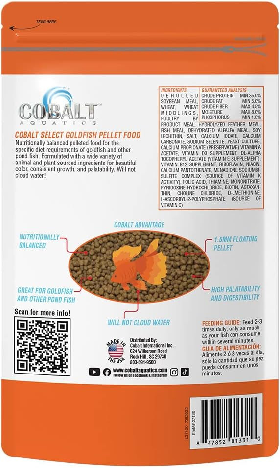 Cobalt Select Goldfish Pellets 6.3 Oz