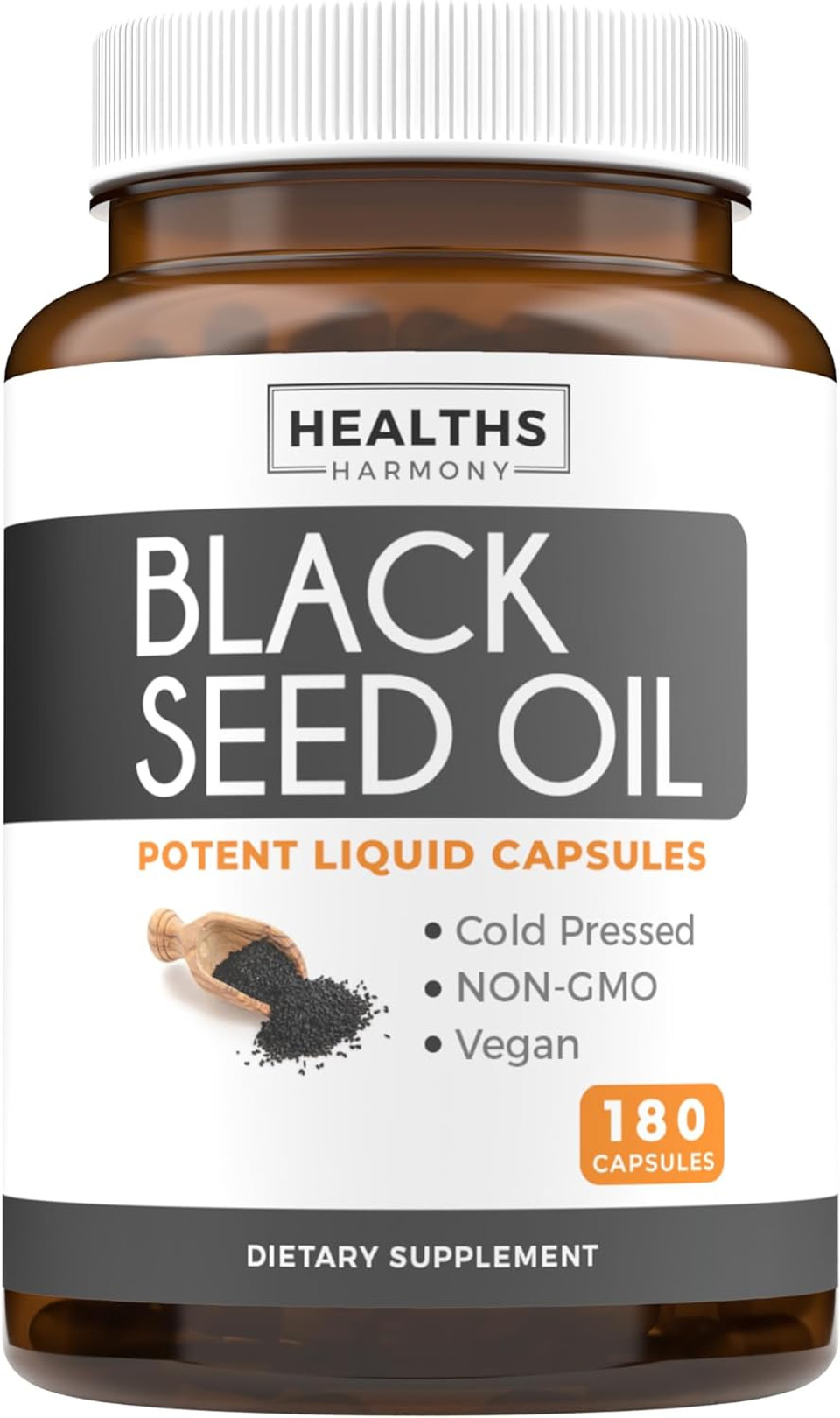 Cold-Pressed Black Seed Oil Capsules - Vegan Non-Gmo Nigella Sativa Black Seed Oil Supplement With Turmeric Extract For Comfort Mobility & Immune Support - Curcuminoid & Thymoquinone-Rich (1 Month)
