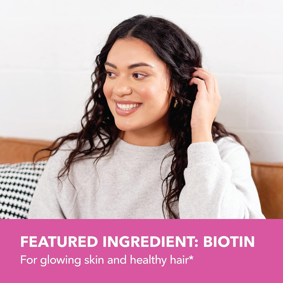 Collagen Gummies For Women And Men With 2500Mcg Biotin, Zinc, Vitamin C & E - Hydrolyzed Collagen Gummies For Hair, Skin & Nail Support - Biotin And Collagen Gummies - Lemon Flavor - 30 Servings