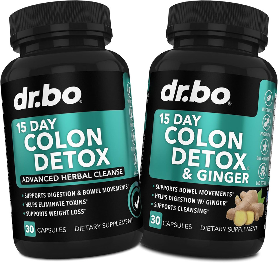 Colon Cleanser Detox Supplement Capsules - 15 Day Colon Cleanse Pills & Probiotic Herbal Formula - Daily Cleansing Bowel Movement Supplements For Intestinal Stomach Bloating Digestive Gut Support