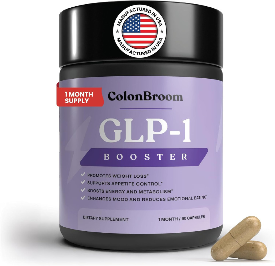 Colonbroom Glp-1 Weight Management Supplement For Women & Men - Glp1 Supports Gut Health, Metabolic Wellness & Appetite Regulation - Vegan, Gluten-Free, Non-Gmo Fiber Capsules - 60 Count