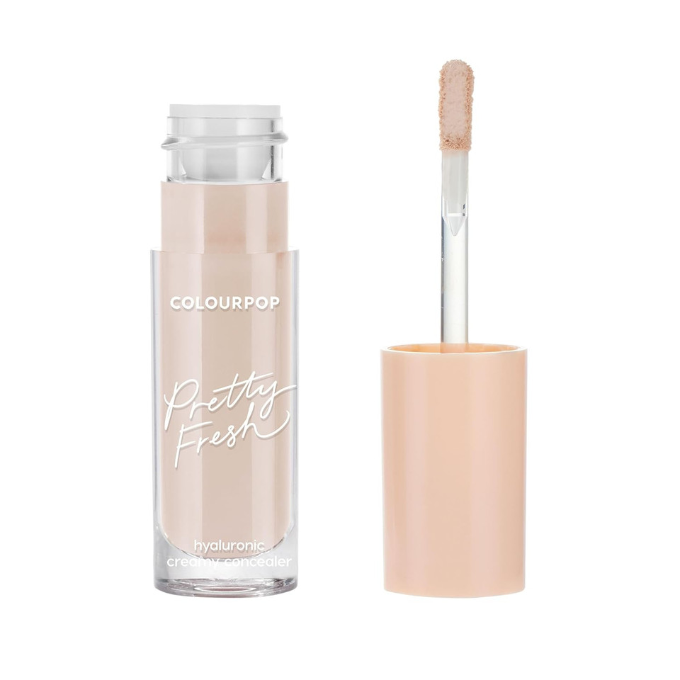 Colourpop Pretty Fresh Creamy Concealer - Full Coverage Concealer With A Natural Finish - Formulated With Hyaluronic Acid & Coconut Water For Instant Hydration - Medium Dark 145W (0.3 Oz)
