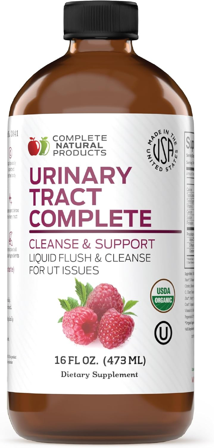 Complete Natural Urinary Tract Complete 12Oz - Liquid Supplement For Urinary Tract Health With Organic Cranberry, D-Mannose, Beet Root, Fennel Seed, And Turmeric
