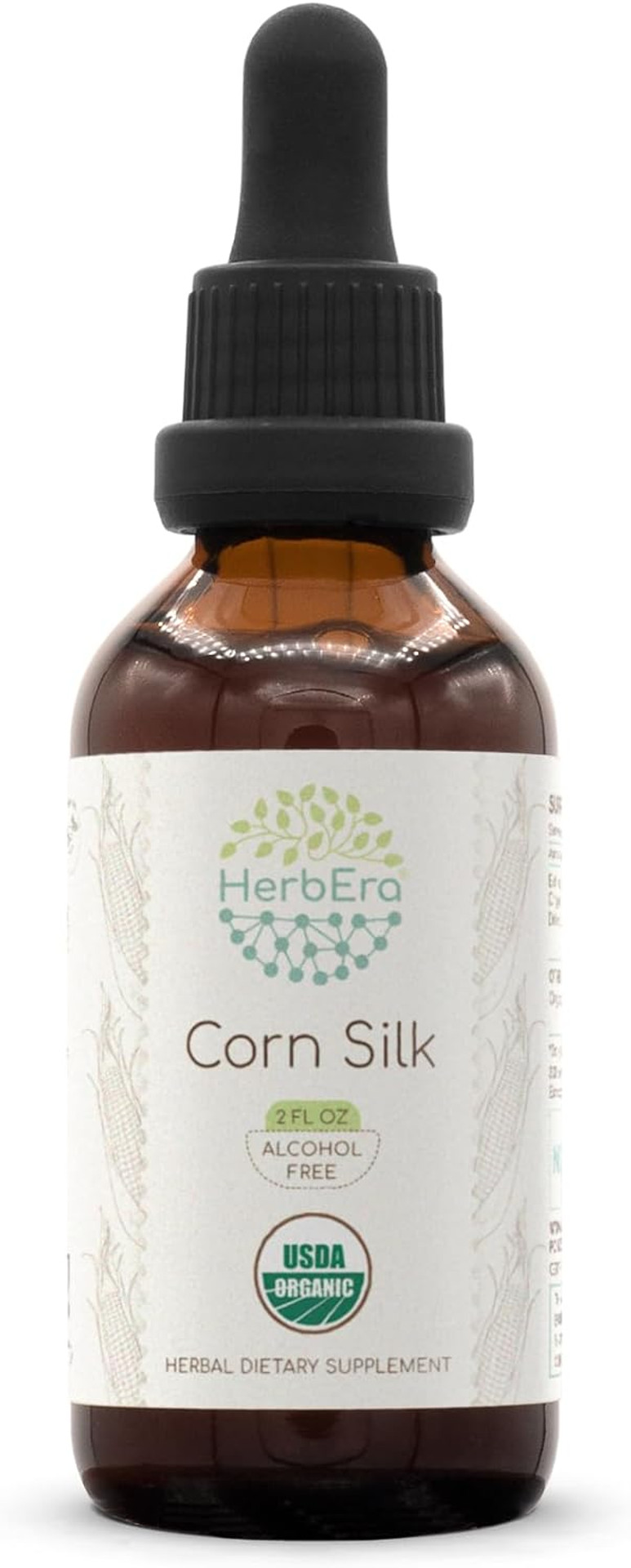 Corn Silk B60 Alcohol-Free Herbal Extract Usda Organic Tincture, Concentrated Liquid Drops Natural Corn Silk (Zea Mays) (2 Fl Oz)