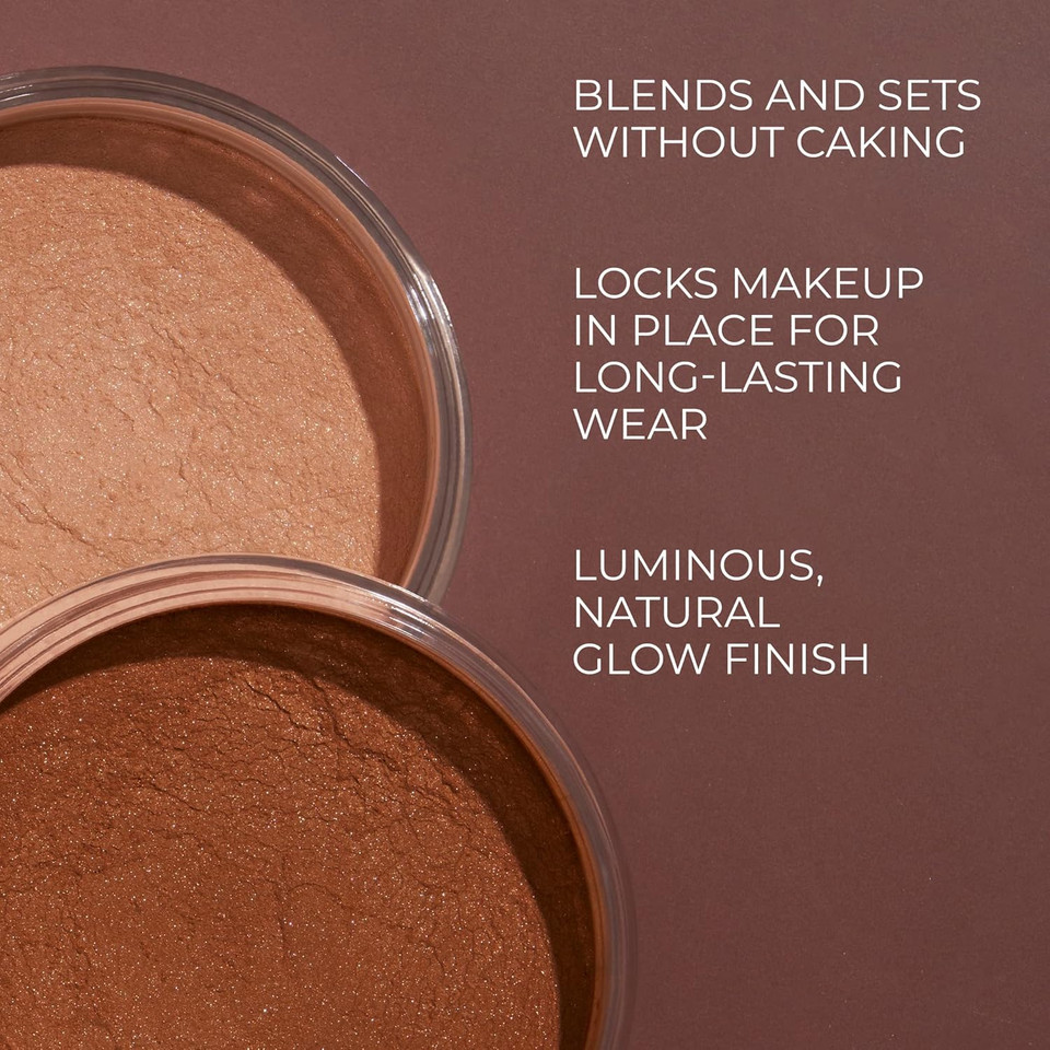 Cover Fx Illuminating Setting Powder Duo - Deep- Lightweight Finishing Powder - Sets Makeup All-Day