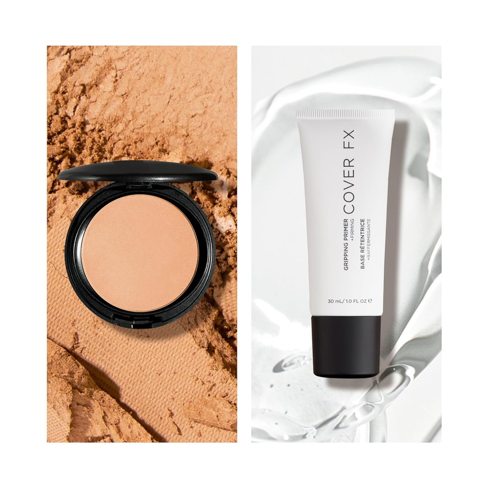 Cover Fx Pressed Mineral Power Foundation, M1 + Gripping Makeup Primer