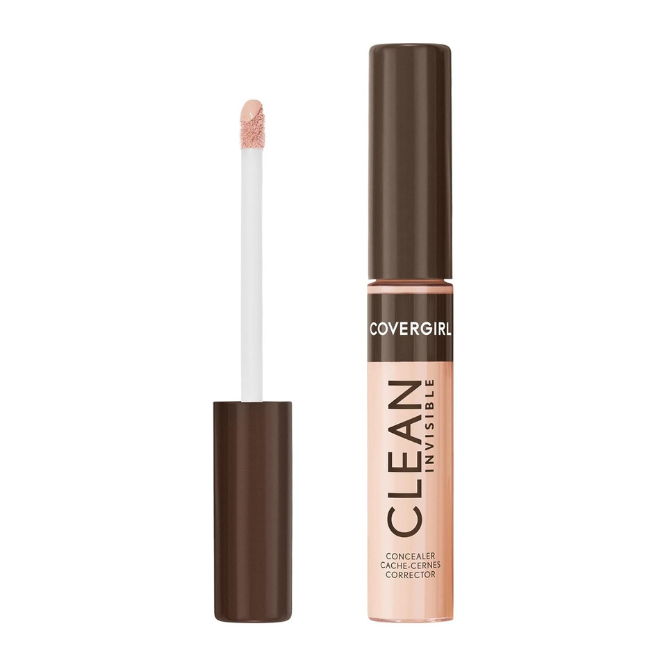 Covergirl Clean Invisible Concealer, Lightweight, Hydrating, Vegan Formula, Porcelain 101, 0.23Oz