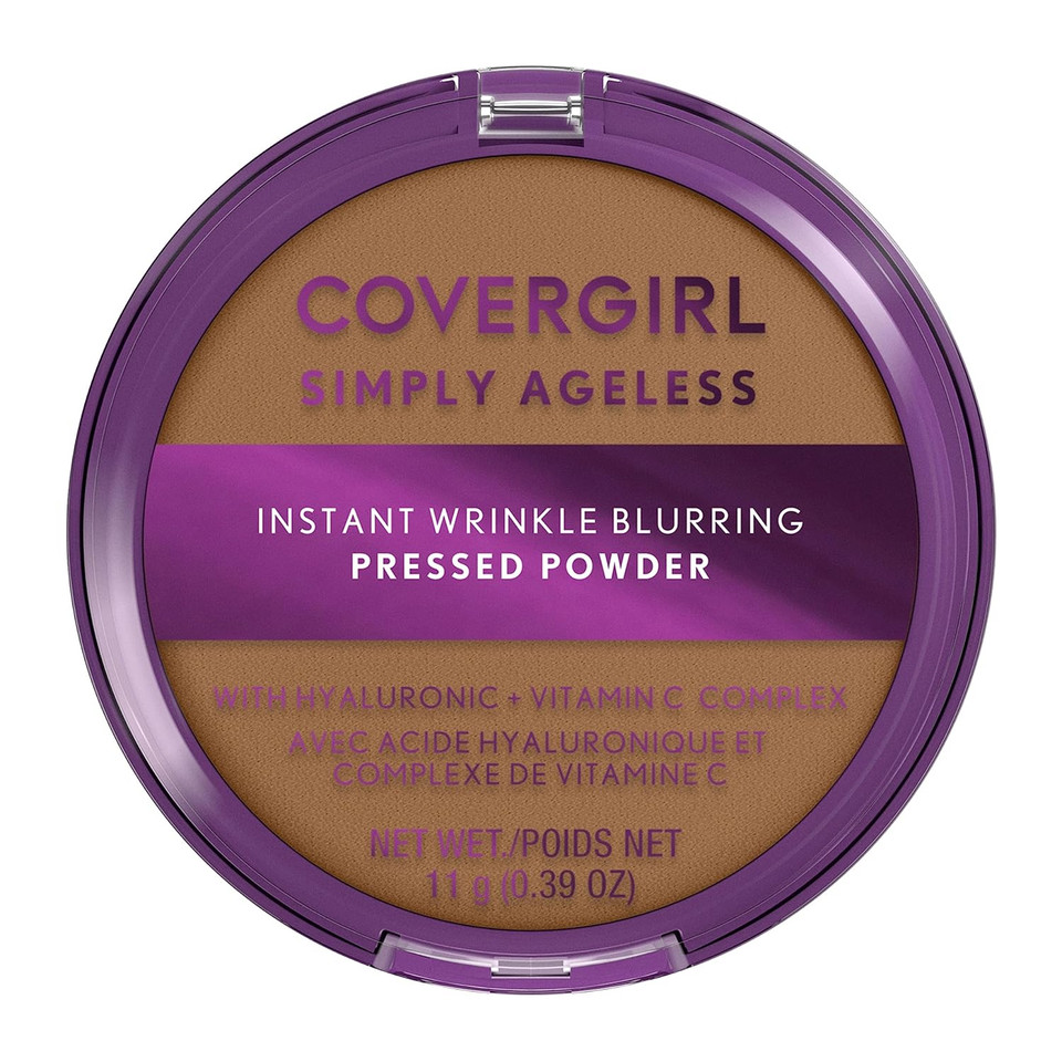 Covergirl Simply Ageless Instant Wrinkle Blurring Pressed Powder, Tawny, 0.39 Oz