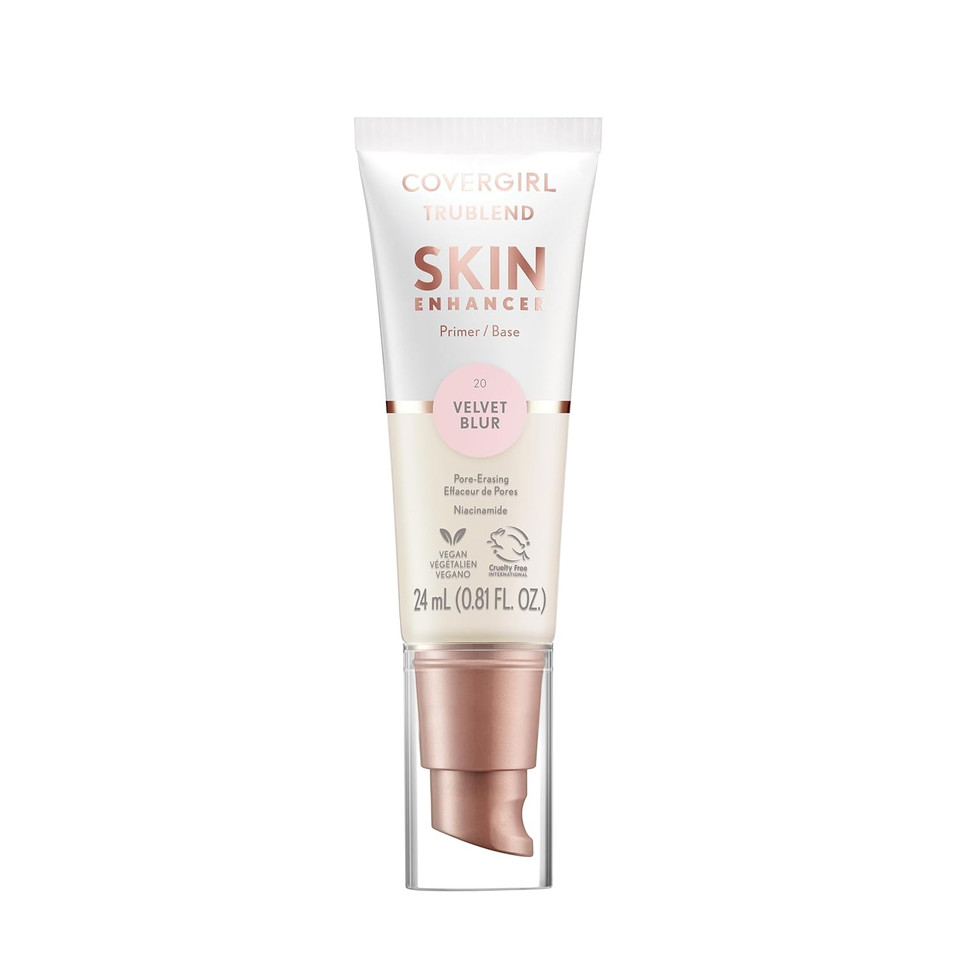 Covergirl Trublend Skin Enhancer, Sticky Grip, Primer, Plumps Dry Skin, Blurs Pores, Hydrating, Brightening, Lasts All Day, 0.81Oz