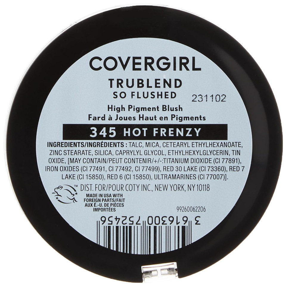 Covergirl Trueblend So Flushed High Pigment Blush & Bronzer, 345 - Hot & Frenzy, 0.33 Oz