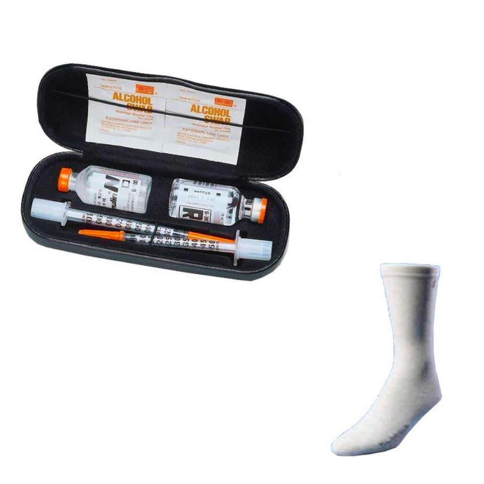 D.I. Case Black And Euro Comfort Sock Bundle | Dicasebk-Euro-Lg