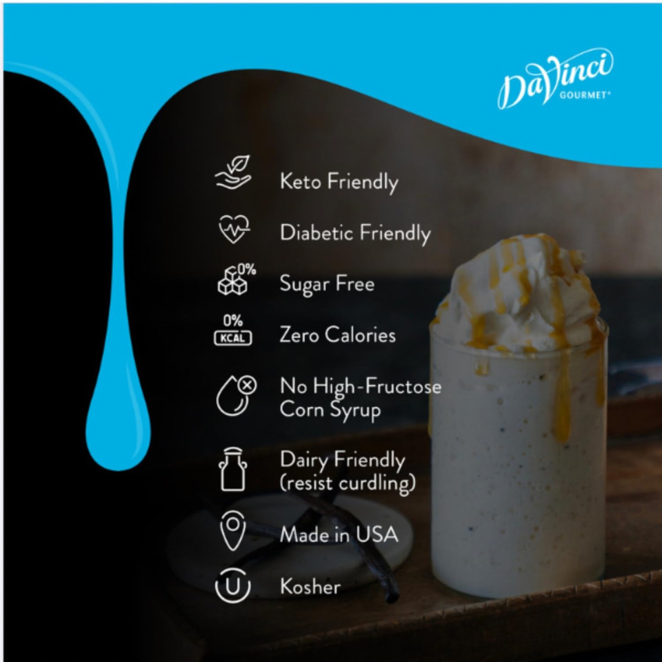 Da Vinci Sugar Free Dulce De Leche Gourmet Syrup, 750Ml