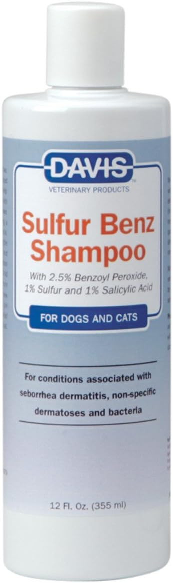Davis Sulfur Benz Shampoo For Pets, 12 Oz