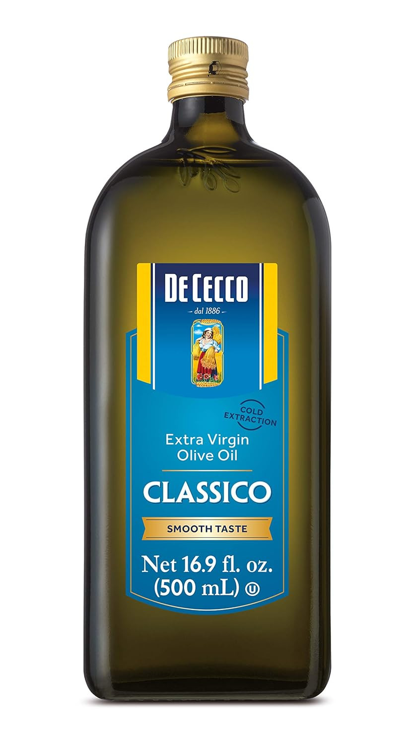 De Cecco Extra Virgin Olive Oil, Classico, Cold Extraction, Great For Cooking & Smooth Taste, 101.4 Fl Oz