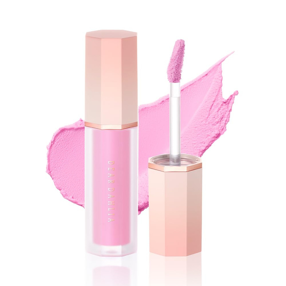 Dear Dahlia Petal Blur Cream Blush (Mellow) - Soft-Blur Vegan Blush With Lightweight, Cloud Melting Texture, High-Pigment, Long-Lasting, Buildable, Cream To Powder Finish. Sensitive Skin Friendly. 4G
