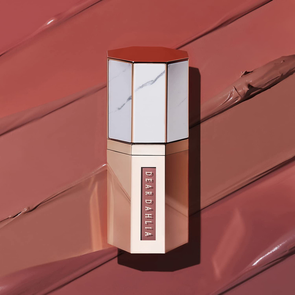 Deardahlia Paradise Dream Velvet Lip Mousse  Lightweight, Soft-Matte Finish, Buildable & Multi-Use, Vegan & Cruelty-Free (Button, 0.21)