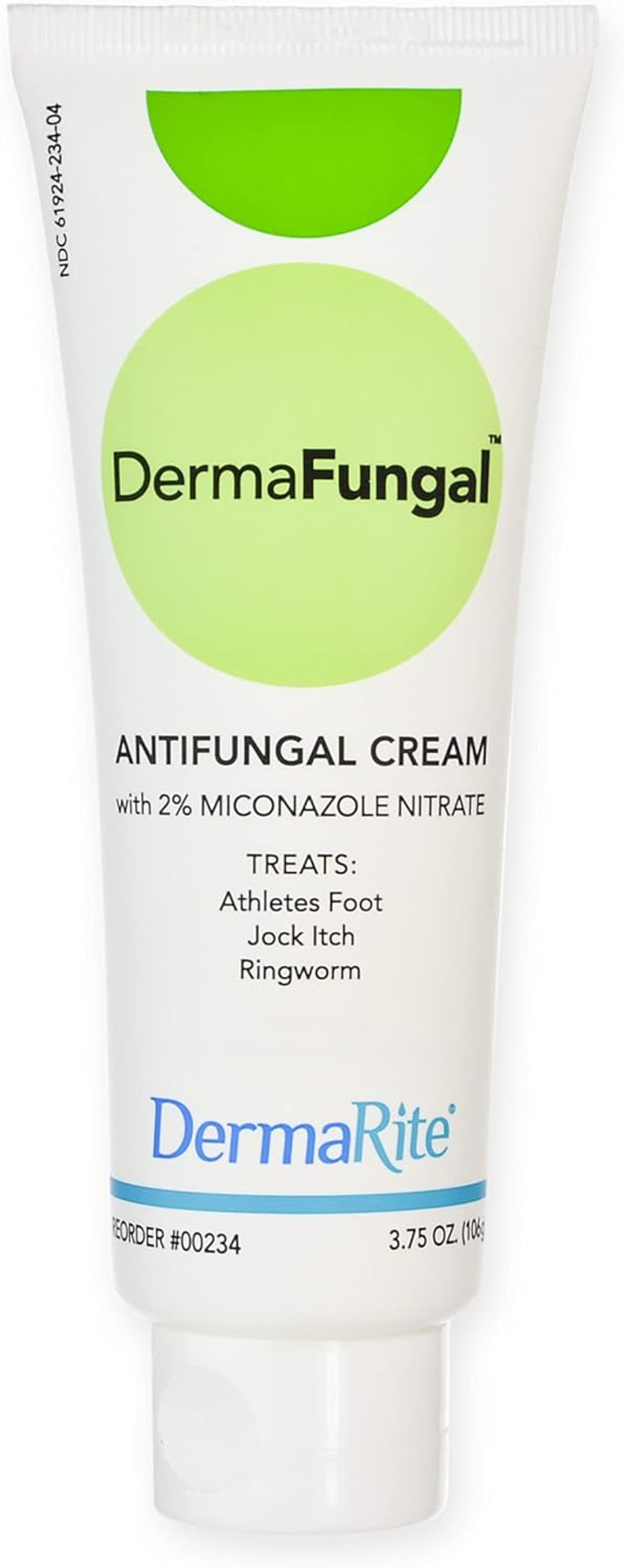 Dermarite'S Dermafungal Antifungal Cream - 2% Miconazole Nitrate For Athlete'S Foot, Ringworm, And Jock Itch - 3.75 Oz. Tube, 2 Count