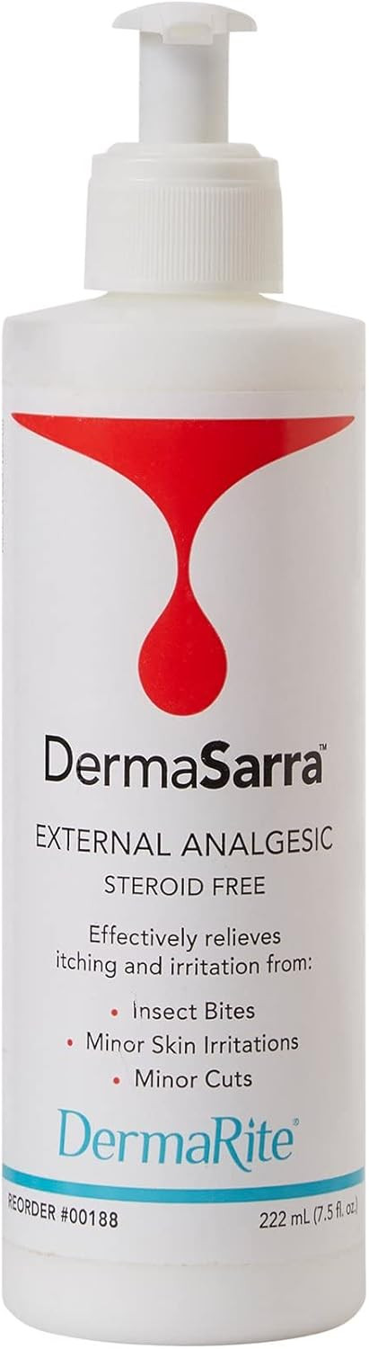 Dermarite'S Dermasarra External Analgesic, Itch Relief Lotion - Steroid-Free Anti-Itch Cream For Dry Skin, Bites, Sunburn - 7.5 Oz., 1 Count