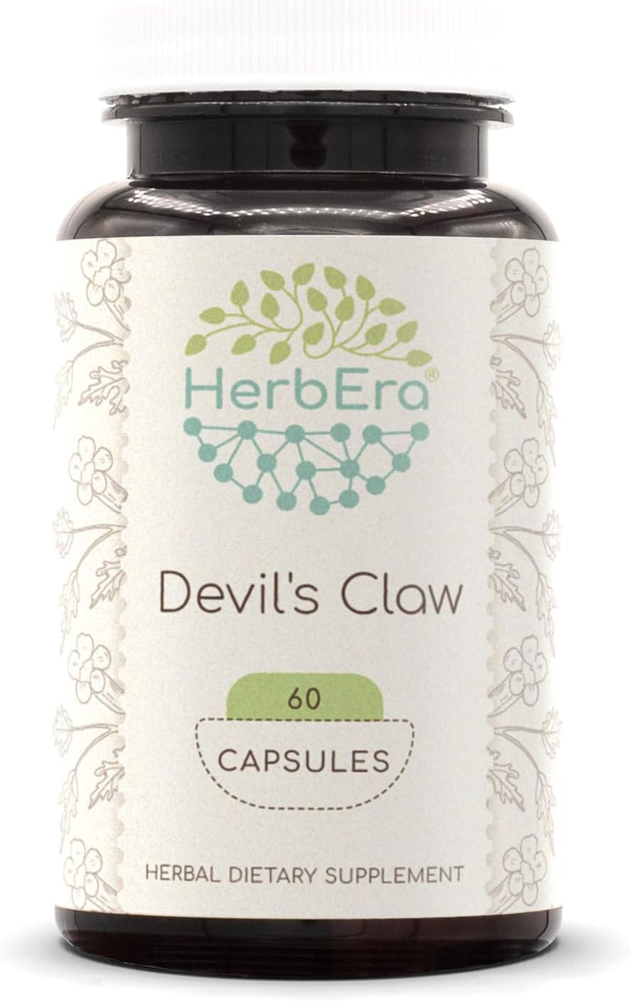Devil'S Claw 60 Capsules, 500 Mg, Devil'S Claw (Harpagophytum Procumbens) Dried Root (60 Capsules)