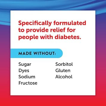 Diabetic Tussin Dm Maximum Strength Cough Syrup, Safe For Diabetics, Berry Flavored, 8 Oz Sore Throat Spray, Wild Cherry, 6 Fl Oz