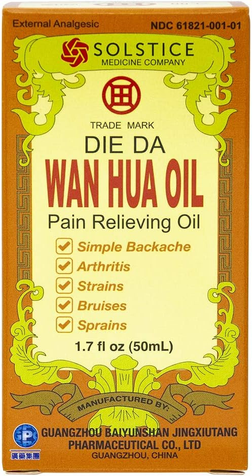 Die Da Wan Hua Oil External Analgesic (1.7 Fl Oz) (1 Bottle) (Solstice)