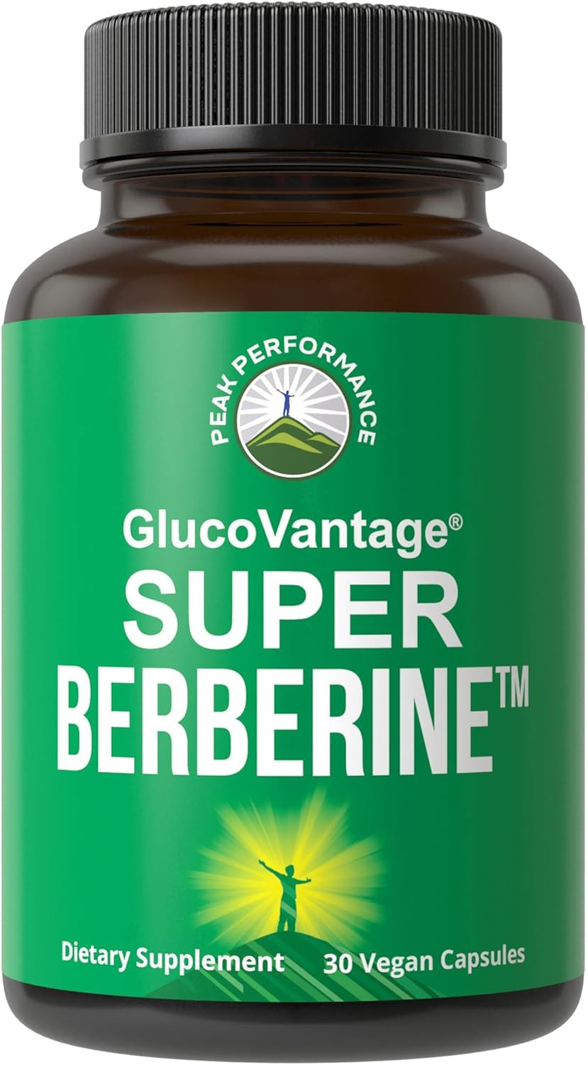 Dihydroberberine Super Berberine Supplement - Glucovantage® 200Mg Now 5X More Effective Than Regular Berberine Hcl Powder Capsules. Metabolism Support Keto Friendly Plus Vegan Extract Pills