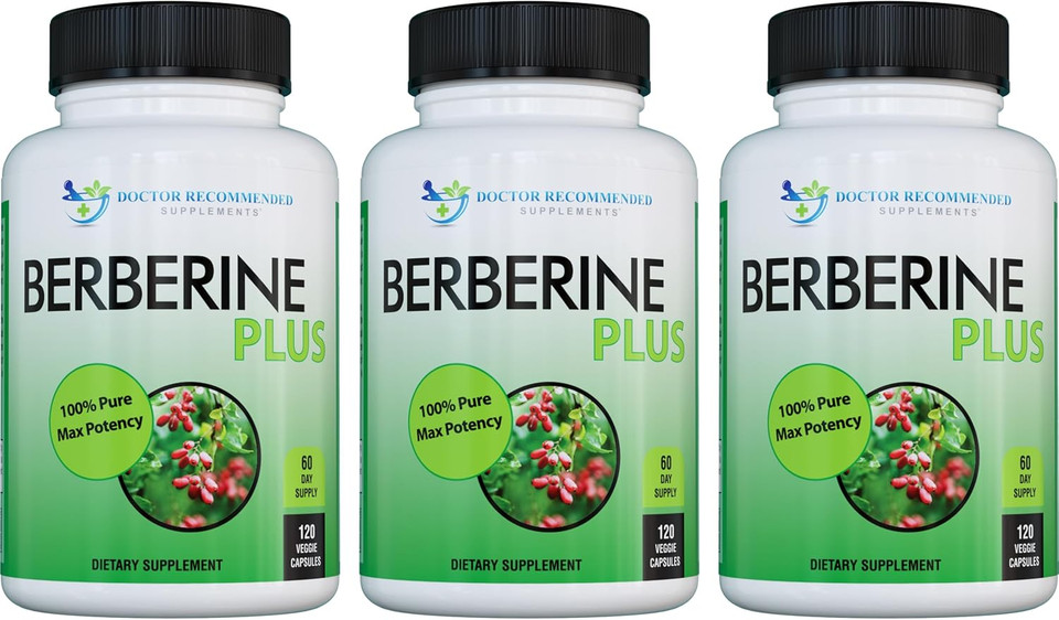 Doctor Recommended Supplements Berberine Plus 1200Mg Per Serving - 120 Veggie Capsules With Royal Jelly