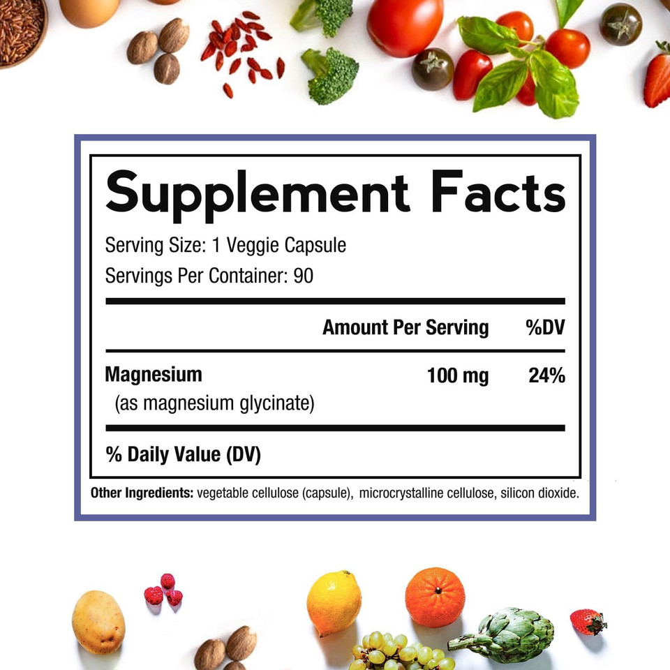 DoctorS Recipes Magnesium Glycinate 420Mg With Vitamin B6 & D3 | Enhanced Absorption With Black Pepper | Supports Nerve, Sleep & Heart Health | Non-Gmo, 90 Vegan Capsules