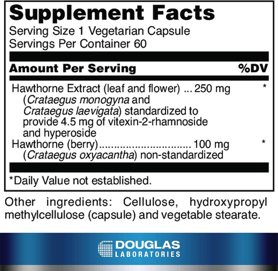 Douglas Laboratories Hawthorne Max-V | Standardized Hawthorne Berry Extract For Circulatory Support | 60 Capsules