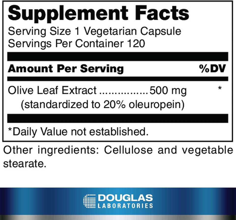 Douglas Laboratories Olive Leaf Extract | Olive Leaf For Heart Health | 60 Capsules