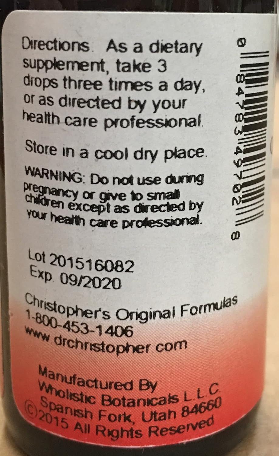 Dr Christopher'S Formula Lobelia Alcohol Extract, 1 Fluid Ounce