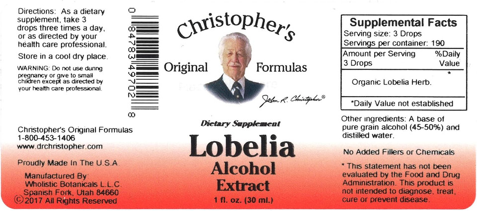 Dr Christopher'S Formula Lobelia Alcohol Extract, 1 Fluid Ounce