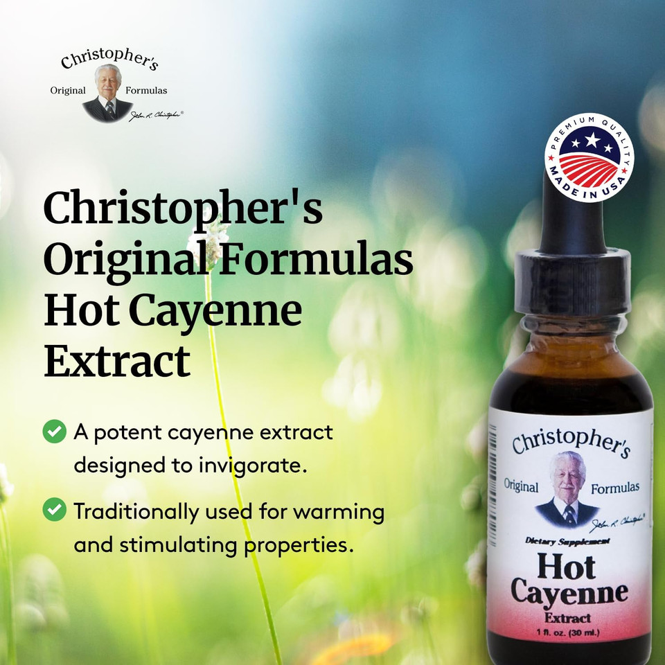 Dr. Christopher'S Hot Cayenne Extract, 1 Fl Oz - Natural Herbal Supplement