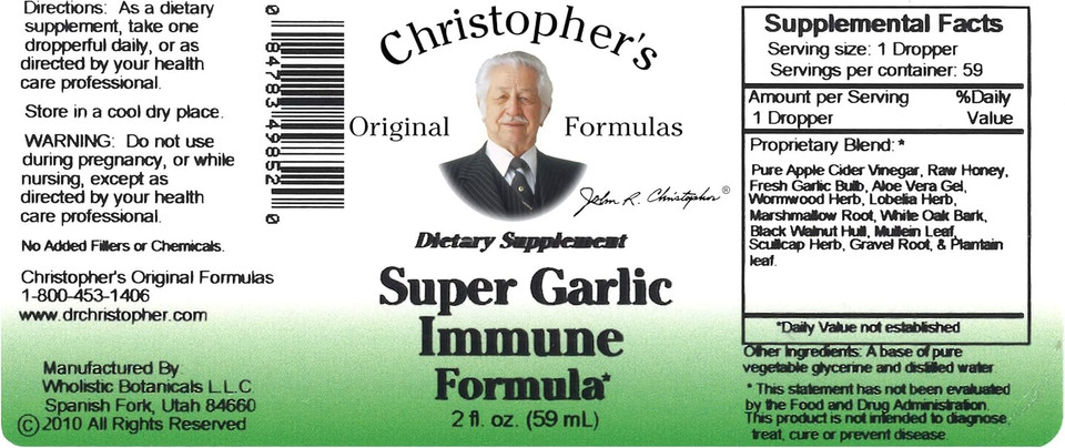 Dr. Christopher'S, Heal Super Garlic Immune - 2 Oz