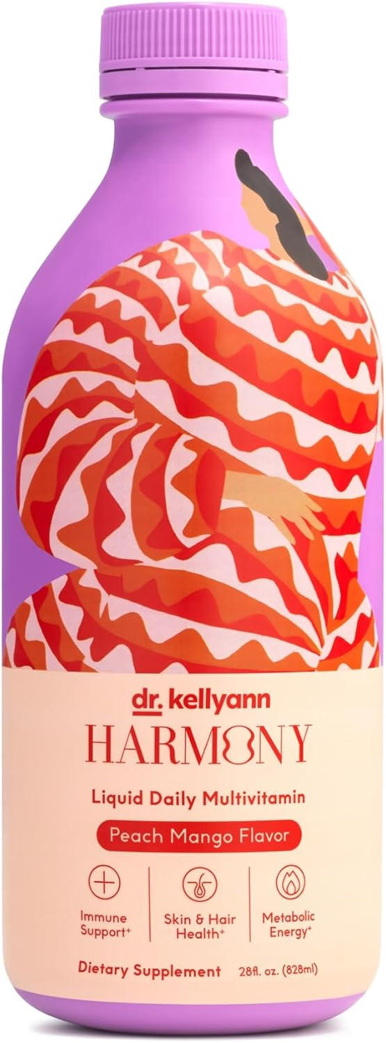 Dr. Kellyann Harmony Liquid Multivitamin (28 Fl Oz)  Vegan Daily Vitamins For Men & Women, Non-Gmo, Overall Health