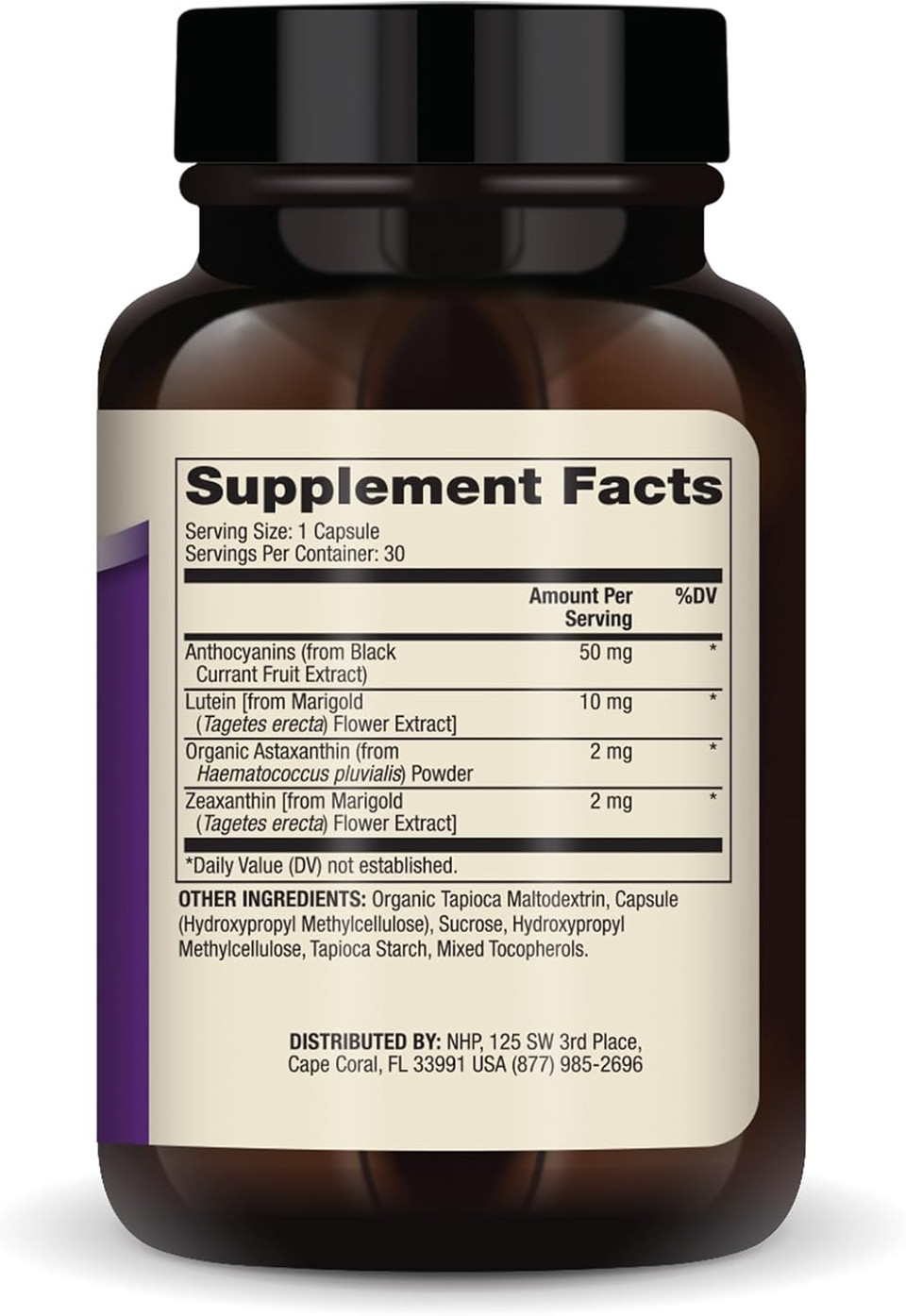 Dr. Mercola Eye Support - Supports Eye & Vision Health - With Lutein, Zeaxanthin, Organic Astaxanthin & Black Currant - Non-Gmo, Gluten-Free & Soy Free - 30 Capsules (30 Servings)