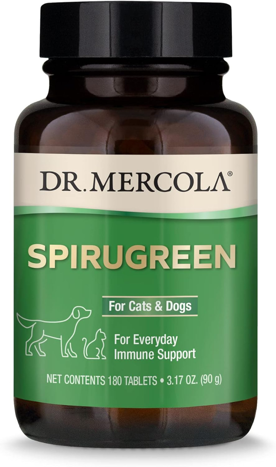 Dr. Mercola Spirugreen For Pets (180 Tablets)